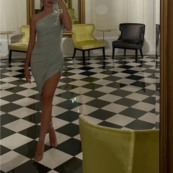 Norma Kamali One-Shoulder Dress - Picture 1 of 10